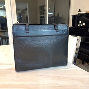 LOUIS VUITTON, Epi Leather Black, Croisette PM Tote Shoulder Bag
